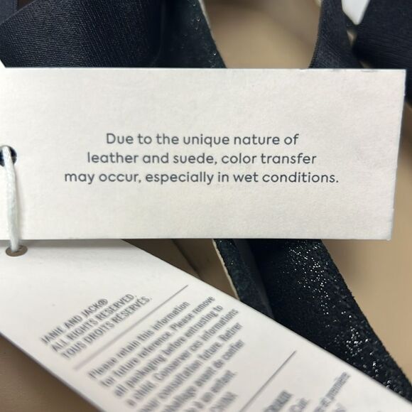 Janie and Jack 100044042 Collections Black Gitter Ballet Flat size 2K NWT - Picture 11 of 11